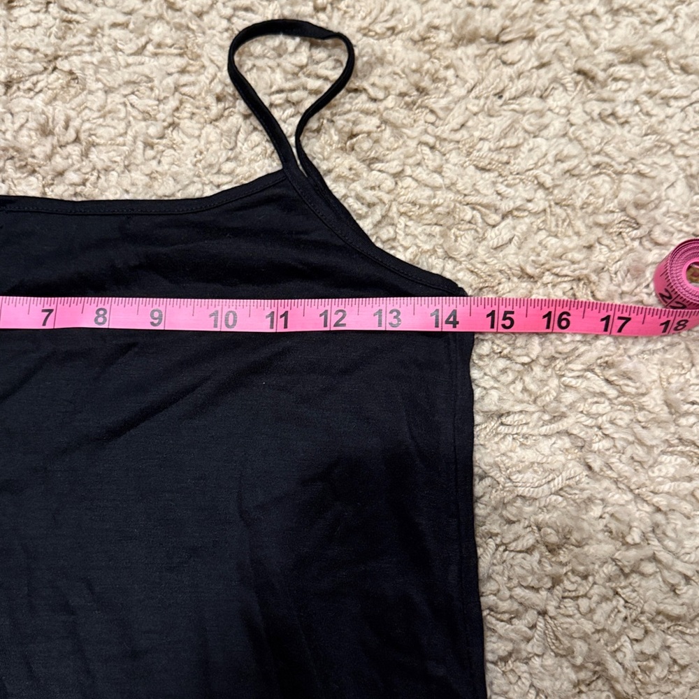 O2 Collection Black Lace Trim Slip Dress Small - Picture 4 of 6